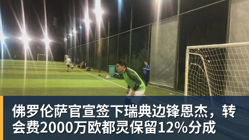 九游体育佛罗伦萨官宣签下瑞典边锋恩杰，转会费2000万欧都灵保留12%分成